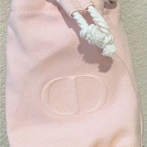 Dior Light Pink Canvas Makeup Pouch